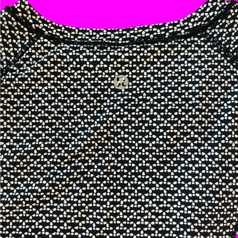 Lululemon Quick Pace Split Monochromatic Black/Wh… - image 4